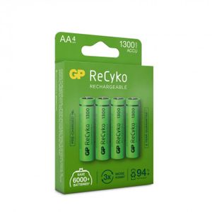 GP GPRCK130AA684C4 Oplaadbare AA batterij (penlite) NiMH 1300 mAh 1.2 V 4 stuk(s)