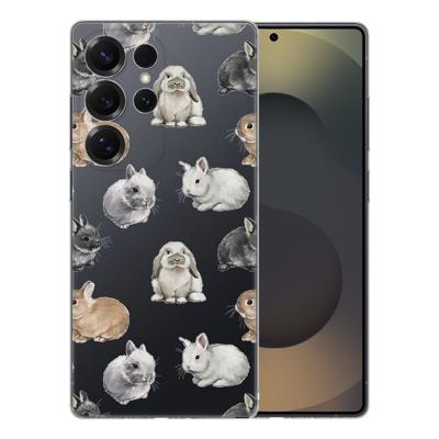 TPU Hoesje Samsung Galaxy S25 Ultra - Konijntjes Backcover TPU Hoesje Samsung Galaxy S25 Ultra - Konijntjes Backcover