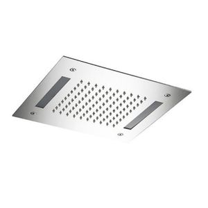 Hotbath Mate inbouwhoofddouche vierkant 30x30cm met LED verlichting en watersensor chroom M174CR