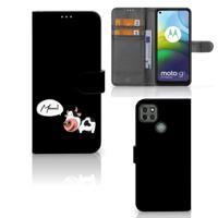 Motorola Moto G9 Power Leuk Hoesje Cow | Portemonnee hoesje