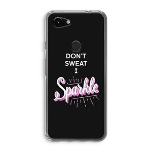 Sparkle quote: Google Pixel 3a Transparant Hoesje