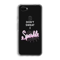 Sparkle quote: Google Pixel 3a Transparant Hoesje