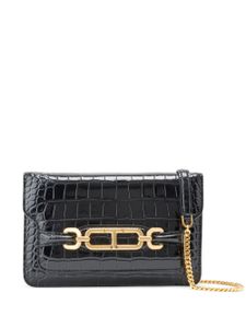 TOM FORD Whitney crocodile-effect shoulder bag - Noir