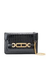 TOM FORD sac porté épaule Blaze à effet peau de crocodile - Noir