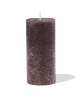 HEMA Rustieke Kaars Ø5x11cm Donkerbruin (donkerbruin)