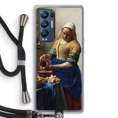 The Milkmaid: Oppo Find X3 Neo Transparant Hoesje met koord