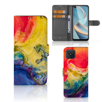 Hoesje OPPO Reno4 Z Watercolor Dark