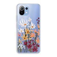 Painted wildflowers: Xiaomi Mi 11 Lite Transparant Hoesje