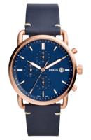 Fossil Heren Commuter chronograaf lederen horloge FS5404 Fossil Heren Commuter chronograaf lederen horloge FS5404