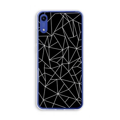 Geometrische lijnen wit: Honor Play 8A Transparant Hoesje