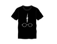 Harry Potter T-Shirt Harry&apos;s Glasses and Scar Maat S