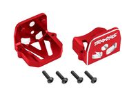 Traxxas - Motor mounts, 6061-T6 aluminum (red-anodized) (front & rear) (TRX-7760-RED)