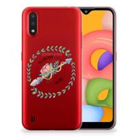 Samsung Galaxy A01 Telefoonhoesje met Naam Boho Dreams