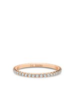 DE BEERS anneau en or rose 18ct Aura Eternity pavé de diamants