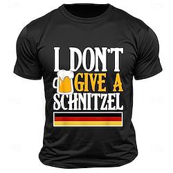 bier brief gedrukt Duitsland vlag t-shirt tee heren grafische katoenmix t-shirt sport klassiek shirt korte mouw comfortabel t-shirt zomer lente mode designer kleding Lightinthebox