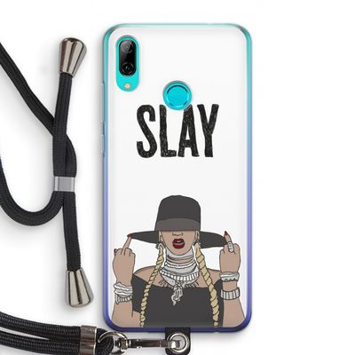 Slay All Day: Huawei P Smart (2019) Transparant Hoesje met koord