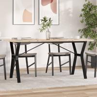Eettafel Y-frame 160x80x75,5 cm massief grenenhout en staal