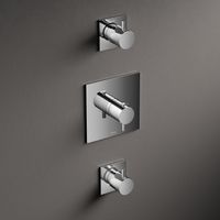 Hotbath Laddy Inbouw Thermostaat Geborsteld Nikkel L007 - thumbnail