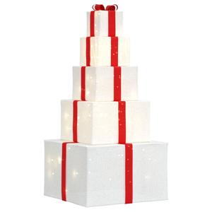 VidaXL Kerstdecoratie geschenkdoos 250 led&apos;s warm wit