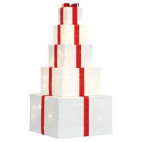 VidaXL Kerstdecoratie geschenkdoos 250 led&apos;s warm wit