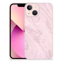 iPhone 13 mini TPU Siliconen Hoesje Marble Pink - Origineel Cadeau Vriendin