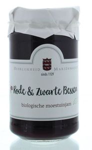 Marienwaerdt Moestuinjam rode en zwartebessenjam bio (250 gr)