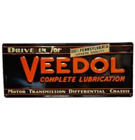 Veedol Lubrication Stalen Bord Met Relief - 59 x 25cm Veedol Lubrication Stalen Bord Met Relief - 59 x 25cm