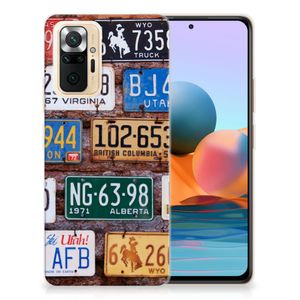 Xiaomi Redmi Note 10 Pro Siliconen Hoesje met foto Kentekenplaten