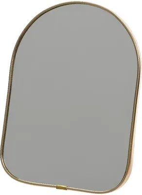 Decoris spiegel glas deco 16x1.5cm goud