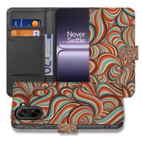 Book Case OnePlus Nord CE 5 Retro Met Pasjes En Magnetische Sluiting