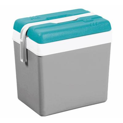 Promotion koelbox - 24 liter - kunststof - grijs - 41 x 27 x 40