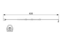 Waarschuwingscontact, remvoering-/blokslijtage BOSCH, u.a. für Jaguar