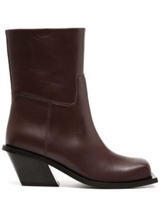 GIABORGHINI Blondine 75mm leather boots - Marron