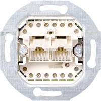 GIRA 019000 UAE-, IAE-, ISDN-contactdoos Inzetstuk Standaard 55, E2, Event Clear, Event, Event Opaque, Esprit, ClassiX, System 55 - thumbnail