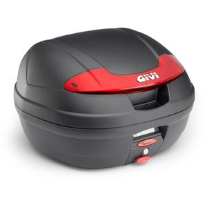 GIVI E340 Vision Monolock Topkoffer, Topkoffers en zijkoffers voor de moto, rode reflectoren