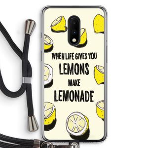 Lemonade: OnePlus 7 Transparant Hoesje met koord
