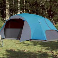 Tent 8-persoons 360x430x195 cm 190T taft blauw - thumbnail
