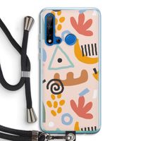 Abstract: Huawei P20 Lite (2019) Transparant Hoesje met koord