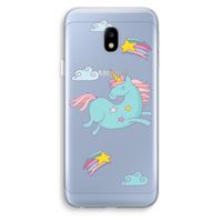 Vliegende eenhoorn: Samsung Galaxy J3 (2017) Transparant Hoesje