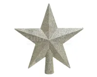Piek Glitter Ster 19cm Parel Piek Glitter Ster 19cm Parel