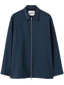 Jil Sander polo à fermeture zippée - Bleu