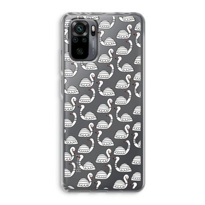 Zwanen: Xiaomi Redmi Note 10 Pro Transparant Hoesje
