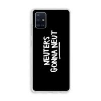 Neuters (zwart): Galaxy A51 4G Transparant Hoesje