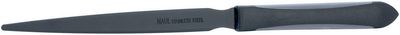 MAUL briefopener Pro 21.5cm, vlak model, zwart handvat van soft kunststof, RVS opener ook zwart