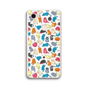 Kleurrijke katten: Google Pixel 3 XL Transparant Hoesje