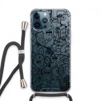 Vexx Black City : iPhone 13 Pro Max Transparant Hoesje met koord