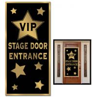 VIP Hollywood feest thema ingang deur banner - plastic - 76 x 150 cm