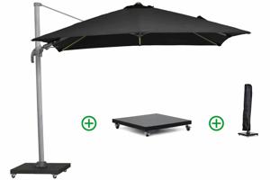 Garden Collections Alegria zweefparasol LED 3x3m (incl. voet en hoes)