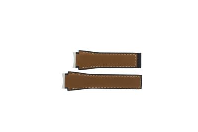 Horlogeband Tag Heuer FT6116 Rubber Bruin 18mm