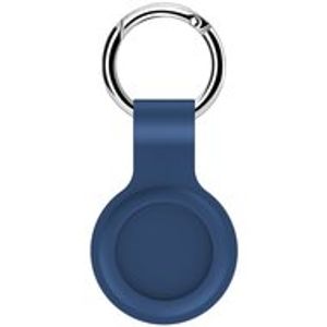 AirTag case shock series - siliconen sleutelhanger met ring - donkerblauw
